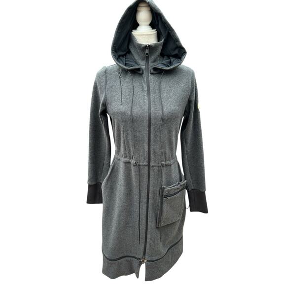 REDISwess Hooded Commuter Jacket Womens‎ Medium Gray Anorak Athleisure Outdoors - Picture 1 of 16